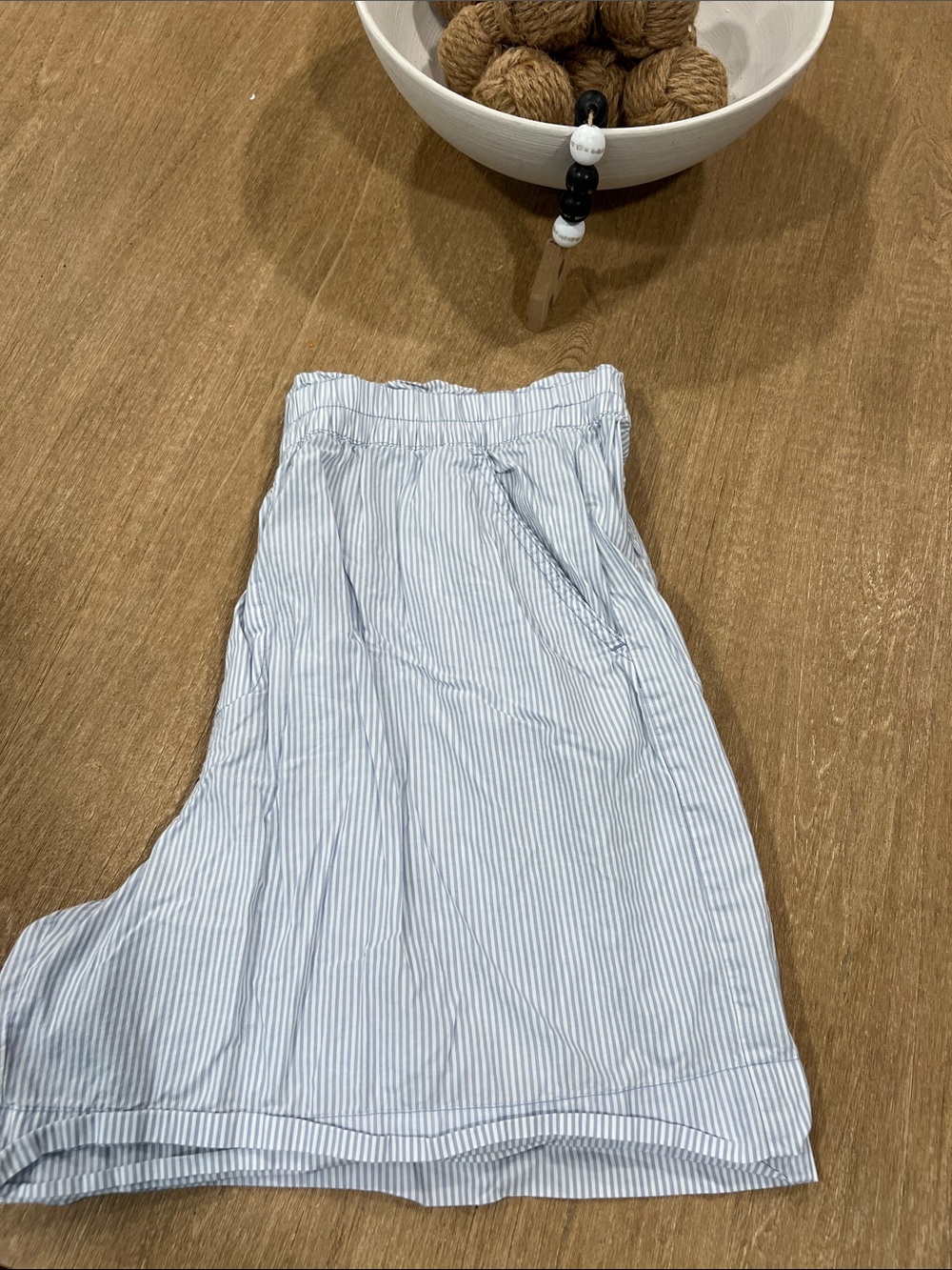 Arie Blue Pinstripe Women's Lightweight Shorts